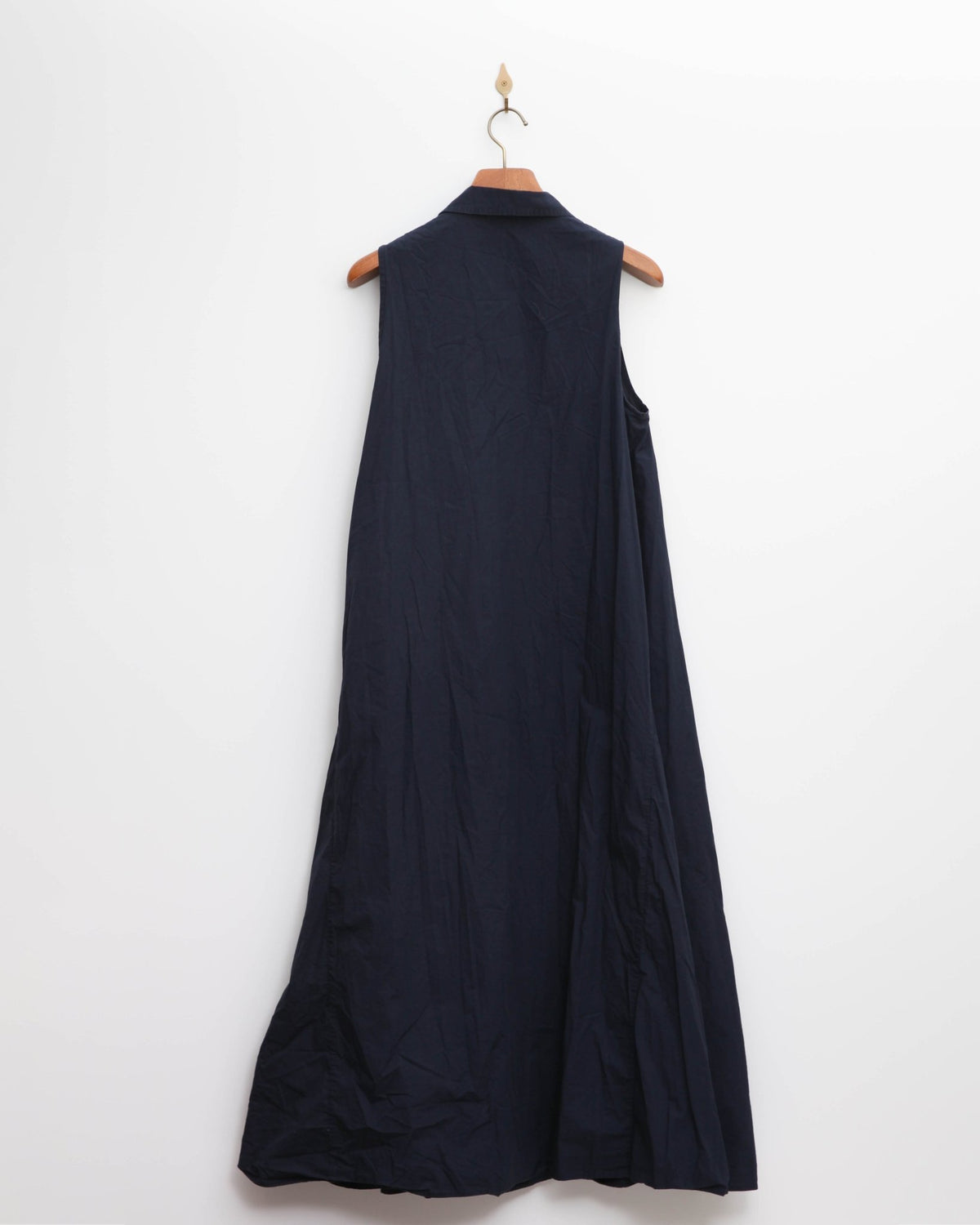 Emporio Armani Cotton Poplin Maxi Dress Blue – Size 48 - Wind & Song