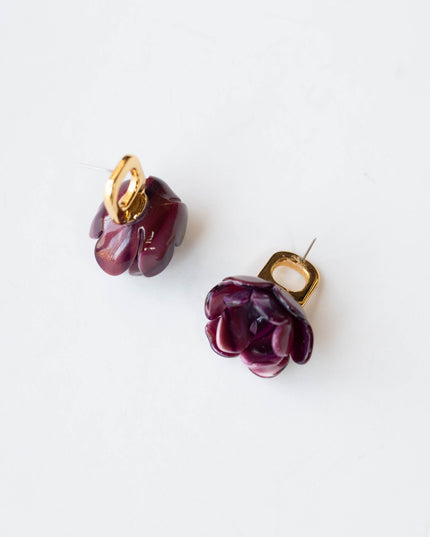 Lele Sadoughi Rose Petal Earrings
