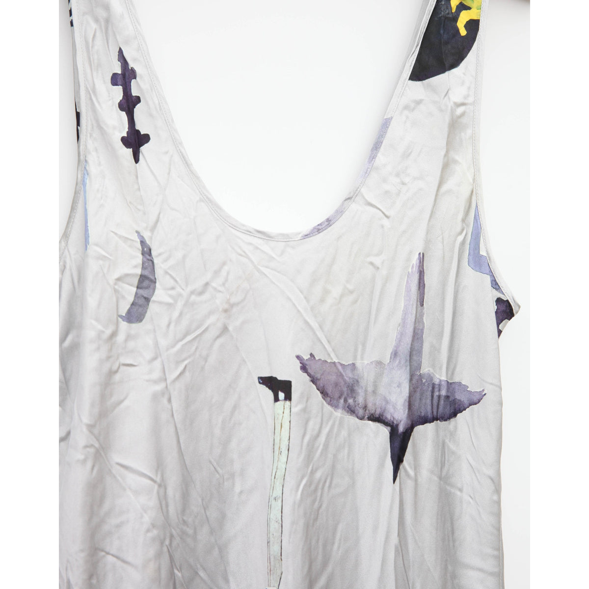Silk Laundry Scoop Neck Silk Dress — Size XL