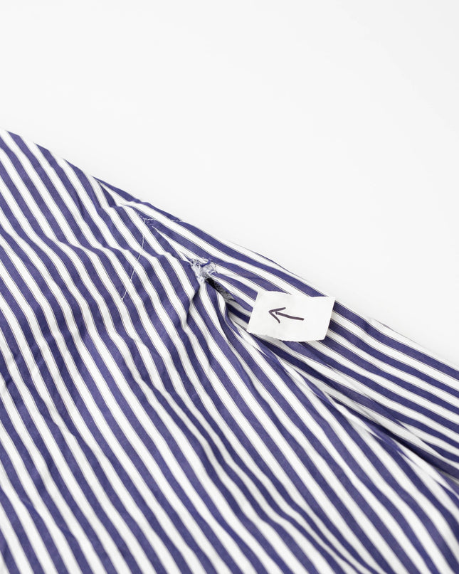 Martin Grant Oversize Blue Strips Cotton Tunic Dress