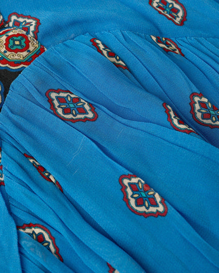 FARM Rio Anika Tiles Blue Maxi Dress - Wind & Song