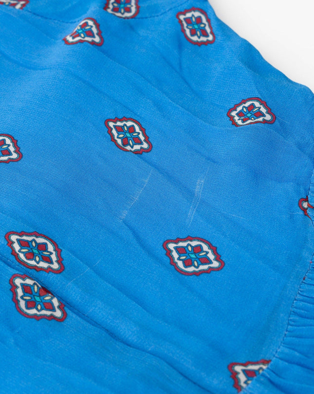 FARM Rio Anika Tiles Blue Maxi Dress - Wind & Song