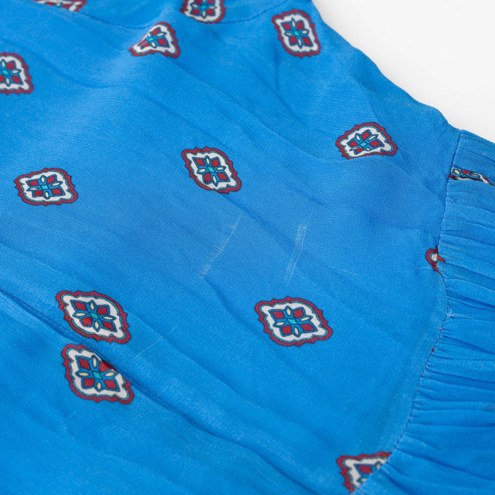 FARM Rio Anika Tiles Blue Maxi Dress - Wind & Song