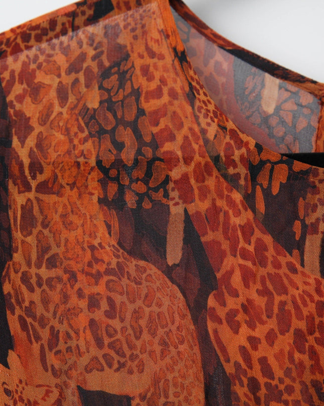 FARM Rio Giraffes Puff Sleeve Maxi Dress - Wind & Song