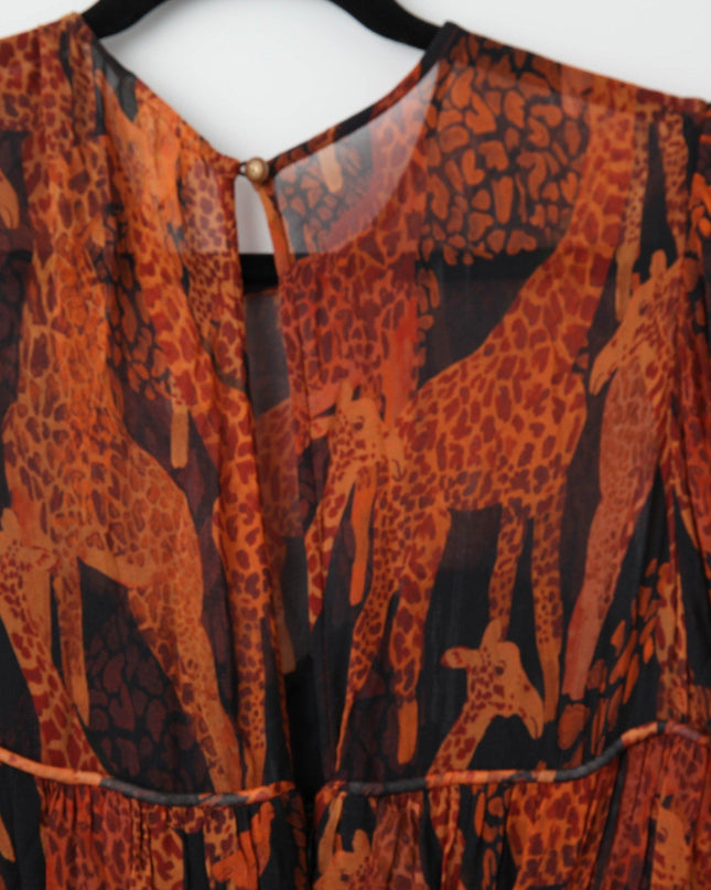 FARM Rio Giraffes Puff Sleeve Maxi Dress - Wind & Song