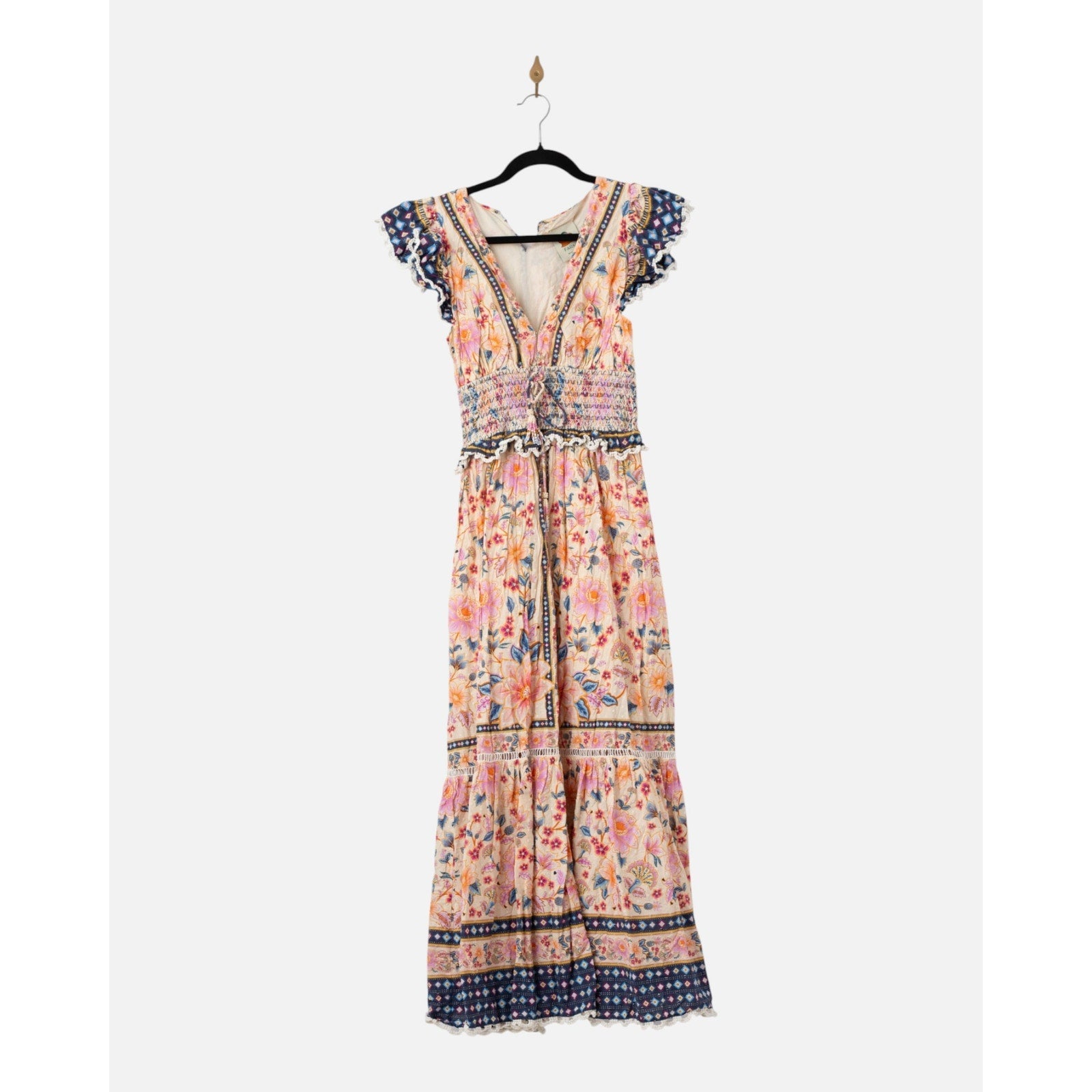 FARM Rio Superbloom Tapestry Cream Maxi Dress - Wind & Song
