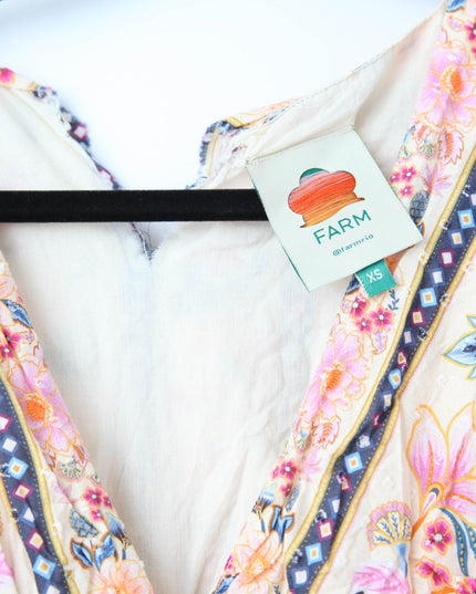 FARM Rio Superbloom Tapestry Cream Maxi Dress - Wind & Song