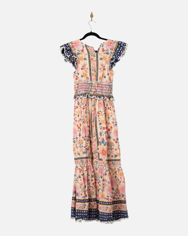 FARM Rio Superbloom Tapestry Cream Maxi Dress - Wind & Song