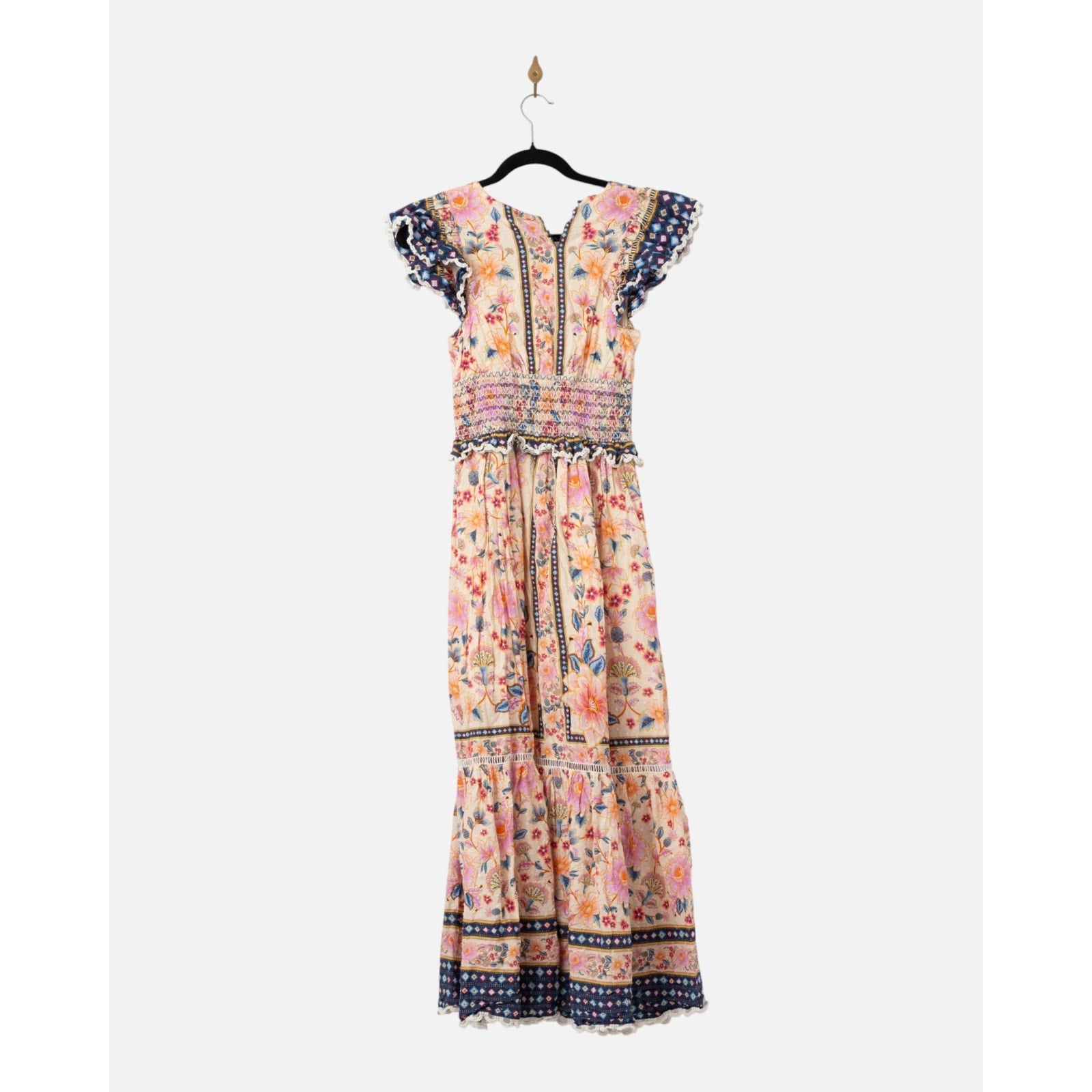 FARM Rio Superbloom Tapestry Cream Maxi Dress - Wind & Song