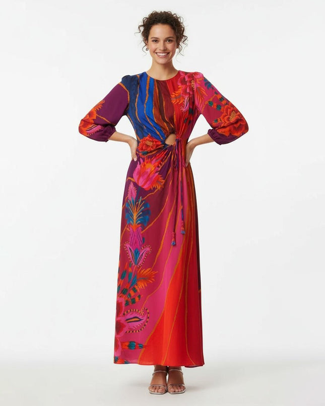 FARM Rio Vintage Wave Midi Dress - Wind & Song