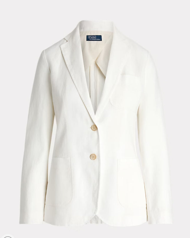 Polo Ralph Lauren Linen Blazer in White