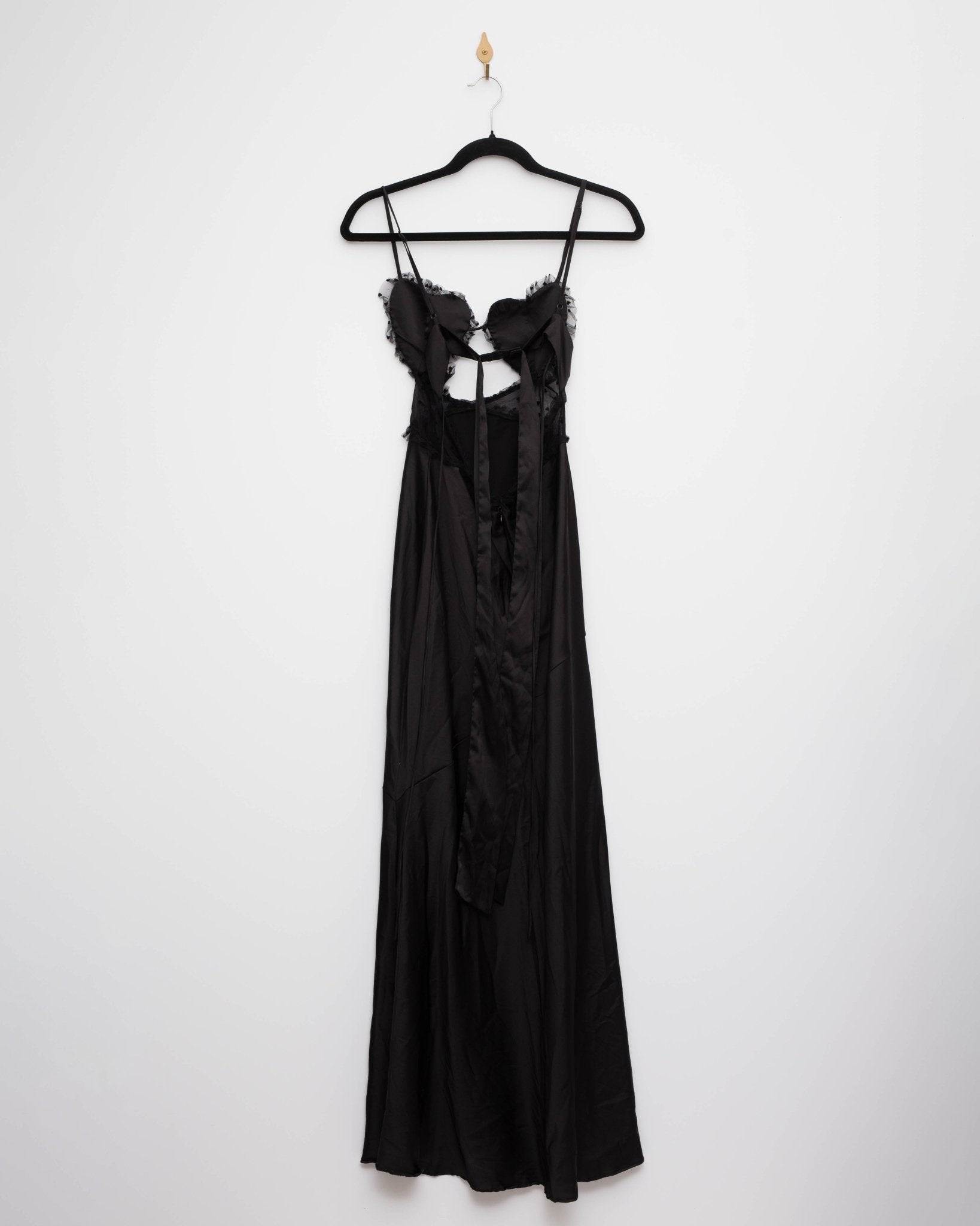 For Love & Lemons Val Black Maxi Dress Size XS - Wind & Song
