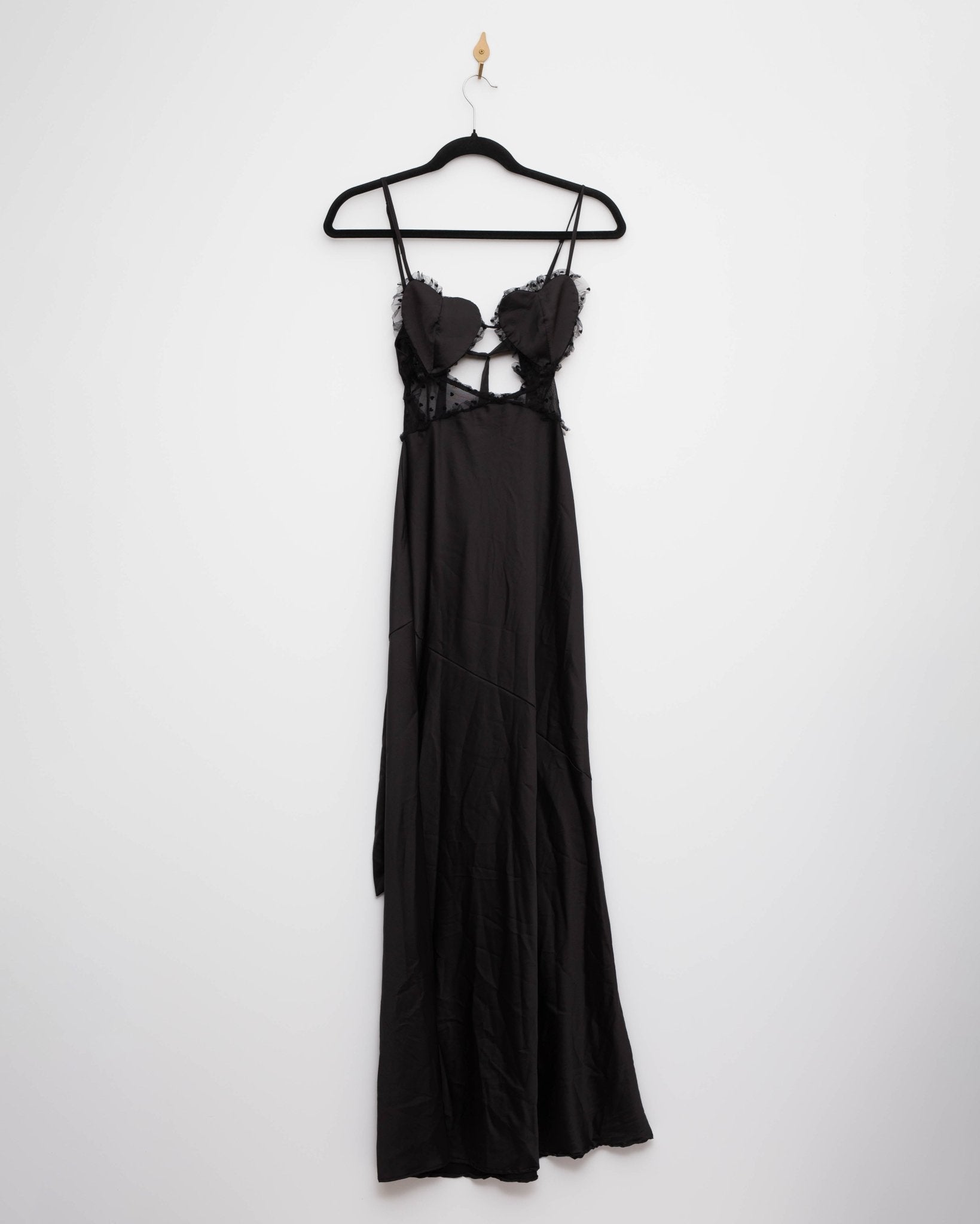 For Love & Lemons Val Black Maxi Dress Size XS - Wind & Song