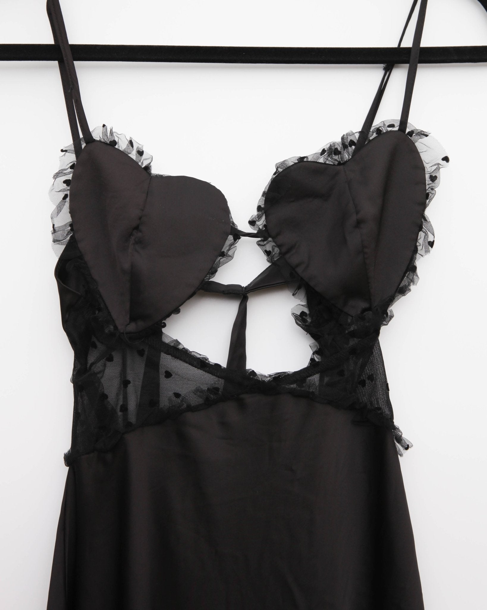 For Love & Lemons Val Black Maxi Dress Size XS - Wind & Song