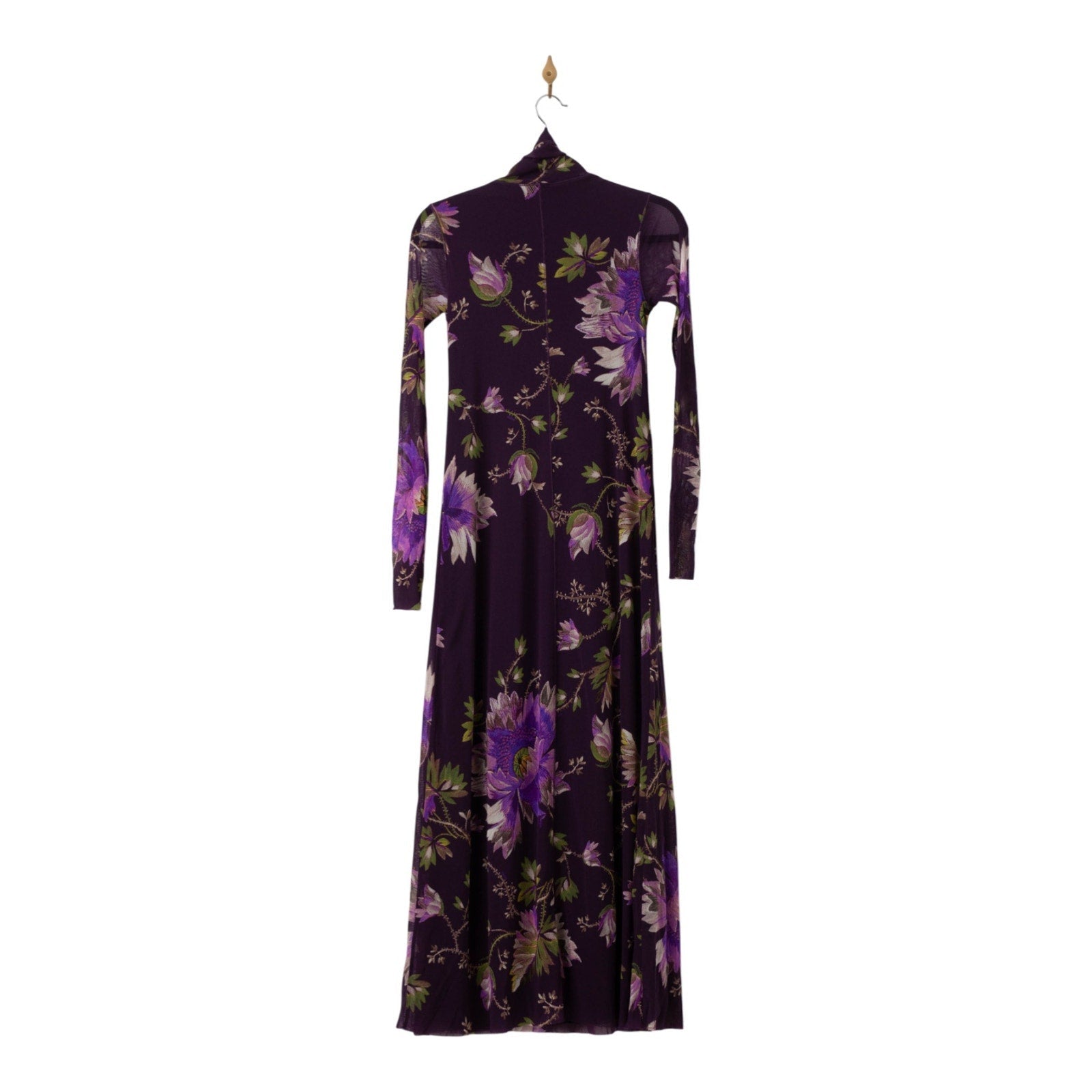 Fuzzi Plum Floral Dress Pre - owned Size S - Wind & Song