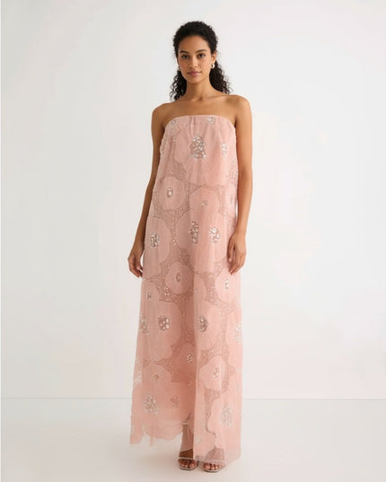 Helsi Margot Floral Gown in Pink - Wind & Song