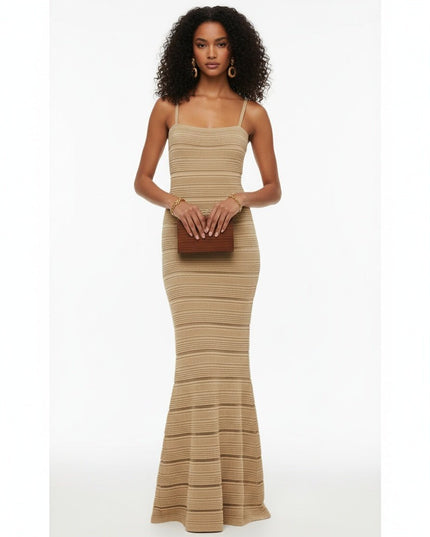 Hervé Léger Gold Metallic Bandage Gown - Wind & Song