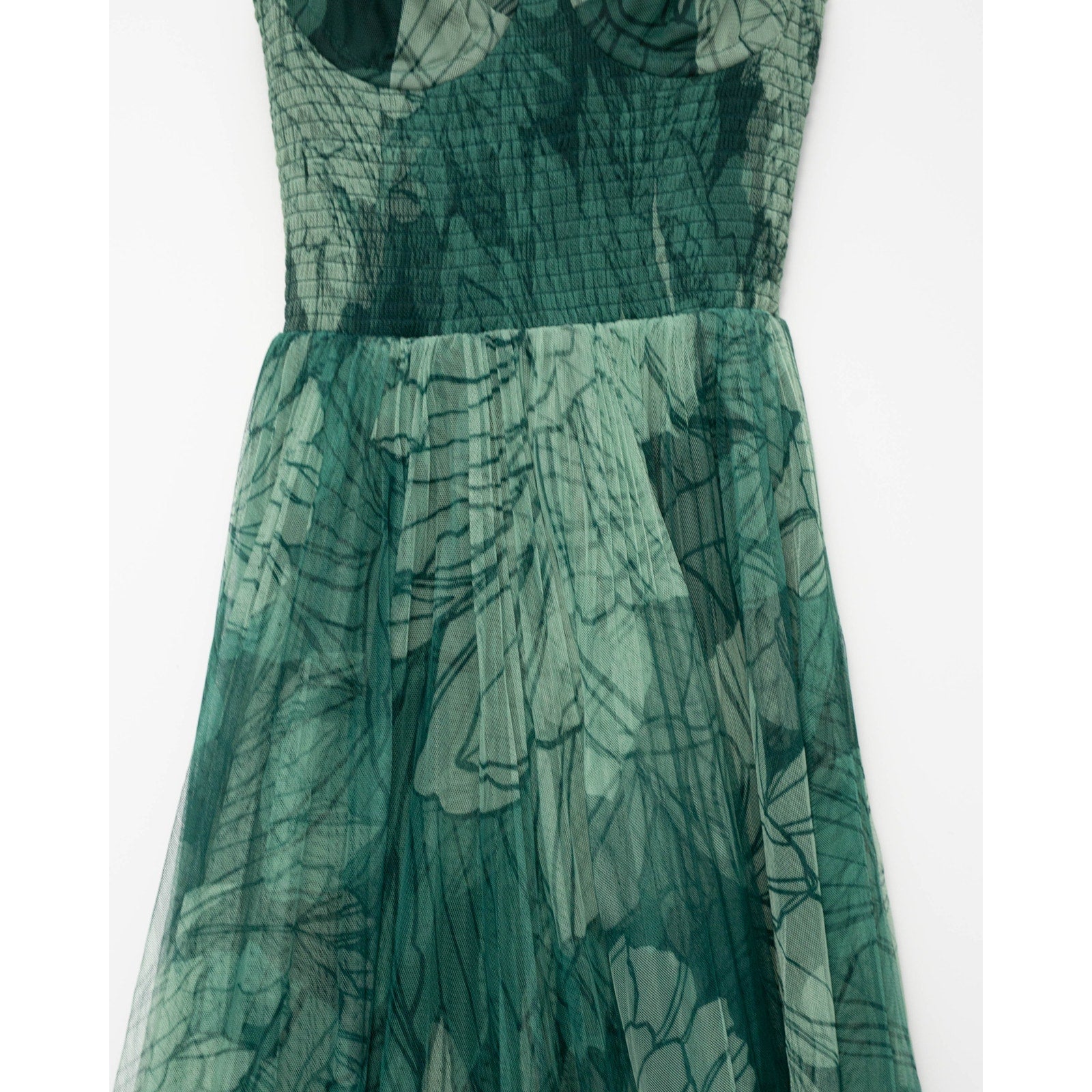Hutch Brianna Green Floral Cocktail Dress Size S - Pre - owned - Wind & Song