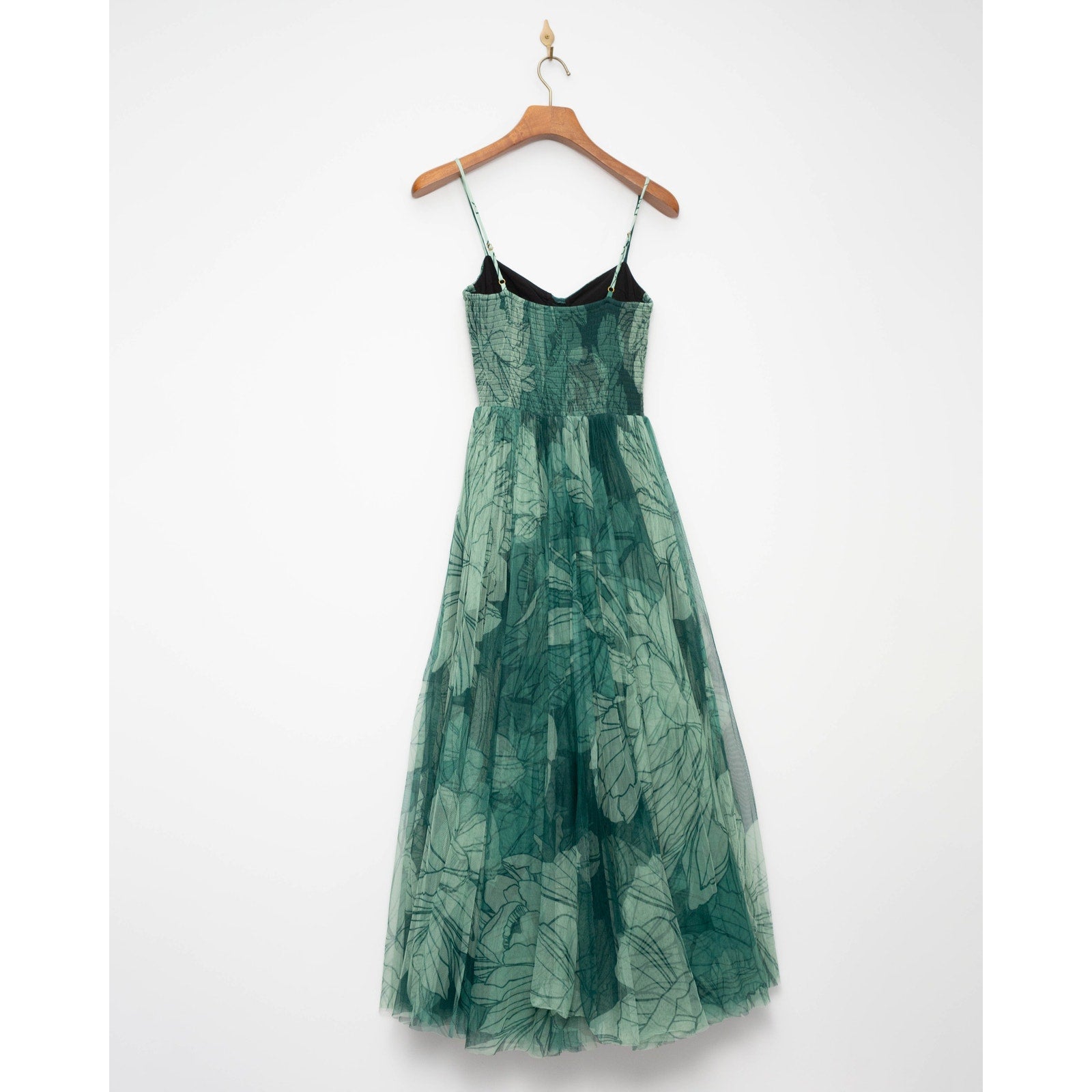 Hutch Brianna Green Floral Cocktail Dress Size S - Pre - owned - Wind & Song