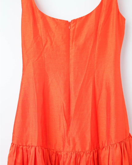Hutch Ridge Drop Waist Gown in Orange Pre - owned Size 0 - Wind & Song