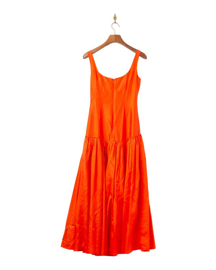 Hutch Ridge Drop Waist Gown in Orange Pre - owned Size 0 - Wind & Song