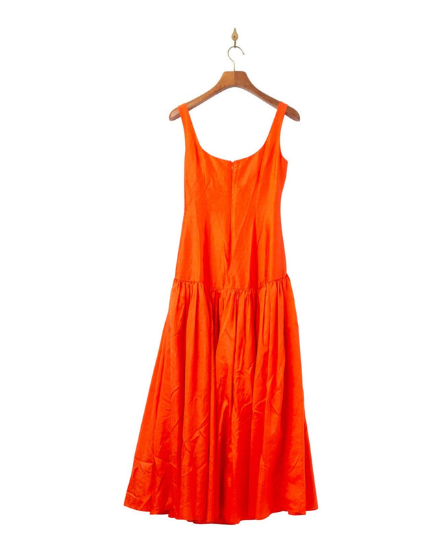 Hutch Ridge Drop Waist Gown in Orange Pre - owned Size 0 - Wind & Song