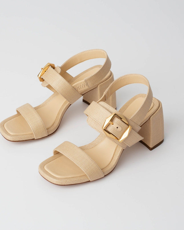 Jimmy Choo 70mm Hawke Leather Buckle Slingback Sandals - Wind & Song