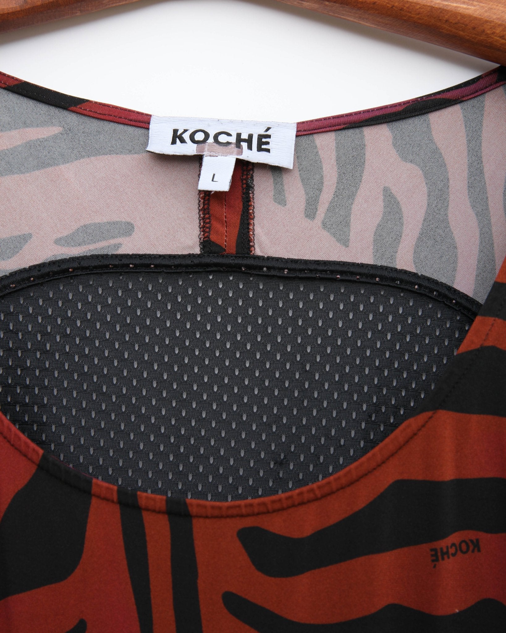 Koché Zebra Stripes Dress Size L - Pre - owned - Wind & Song