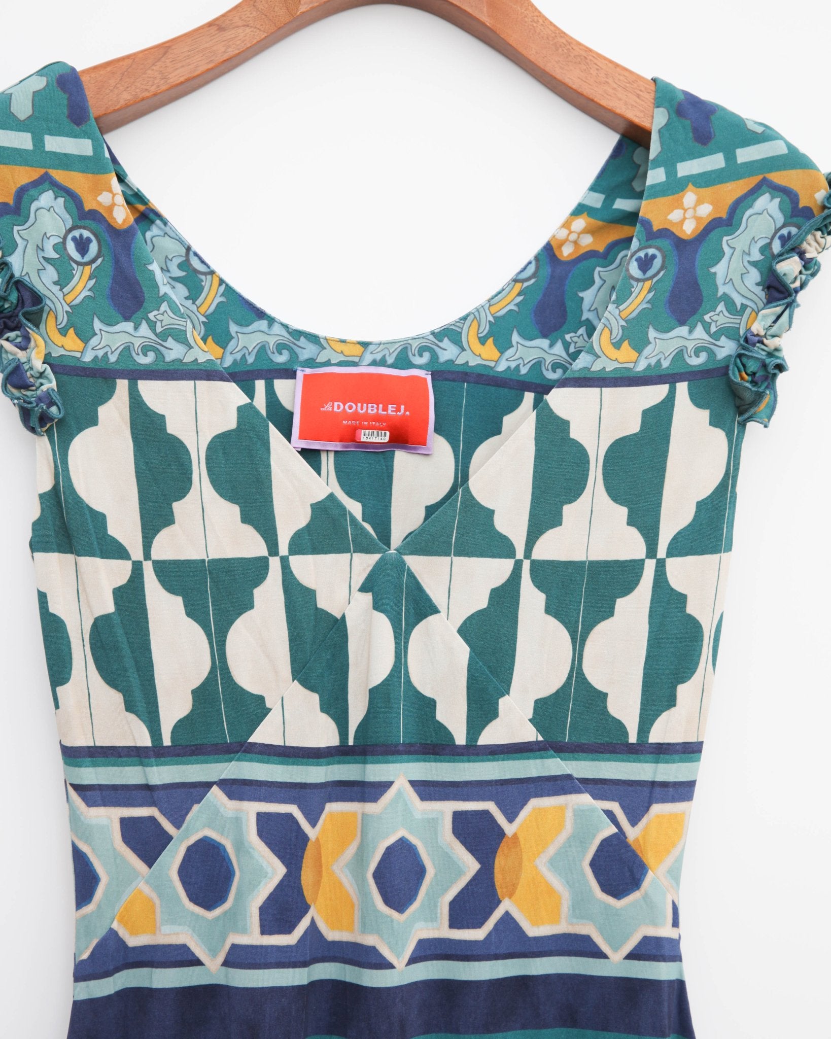 La DoubleJ Blue Pimento Dress Size L - Wind & Song