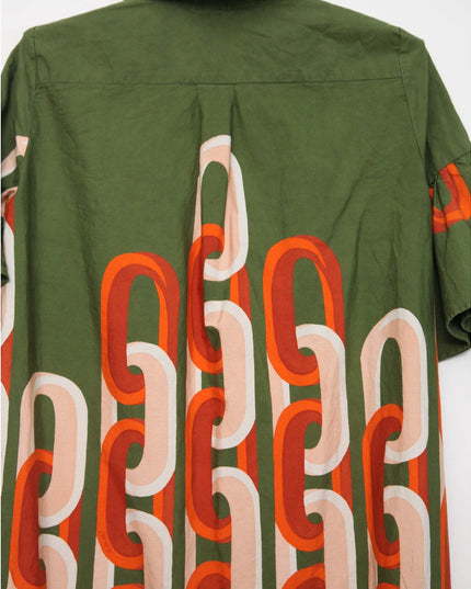 La DoubleJ Choux Chain - Link Print Midi Dress XS – Made in Italy - Wind & Song