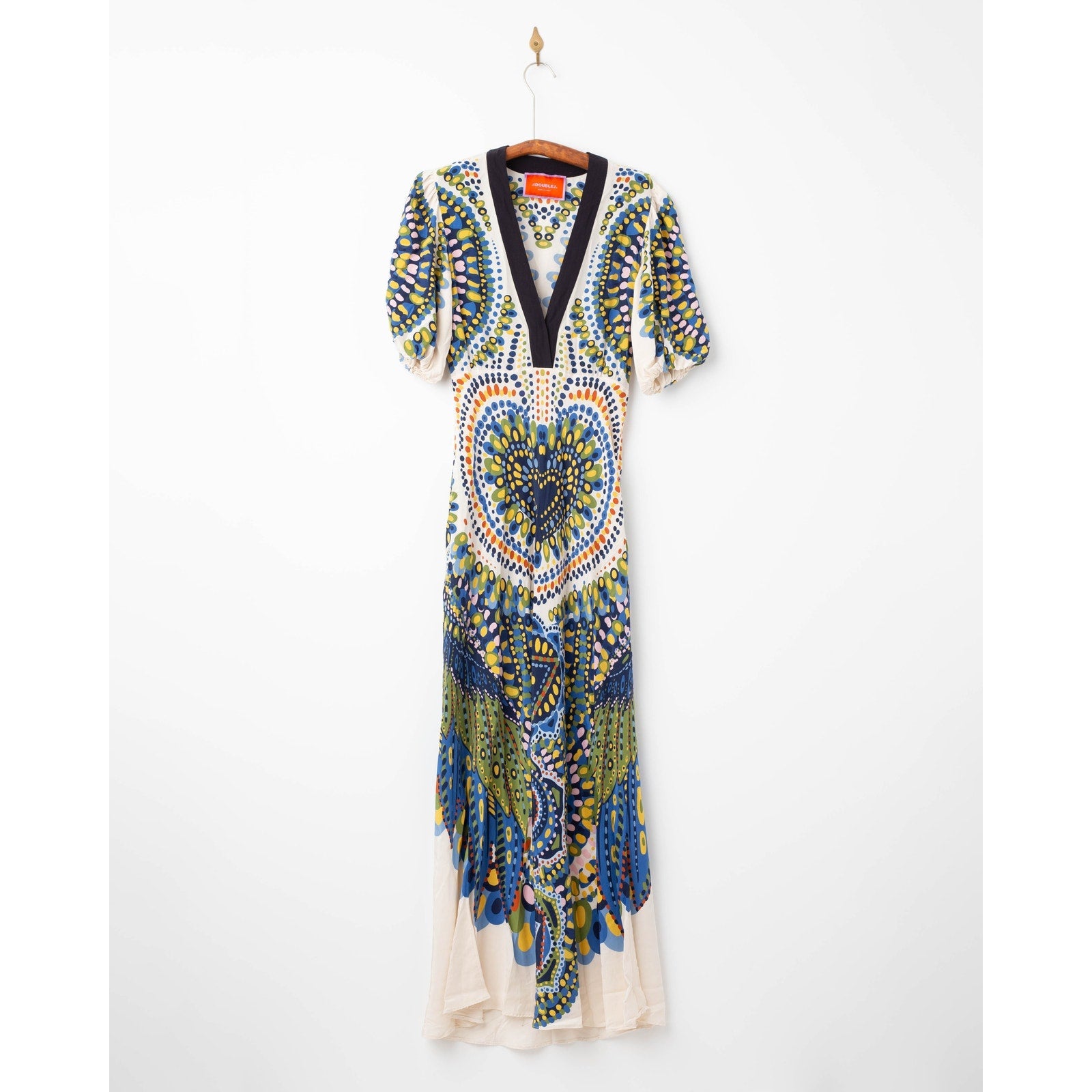 La DoubleJ Marlene Silk Dress – Multicolor Graphic Print - Wind & Song