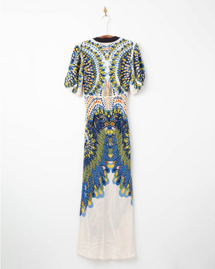 La DoubleJ Marlene Silk Dress – Multicolor Graphic Print - Wind & Song