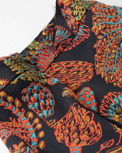 La DoubleJ Milano Black Floral Jersey Skirt - Wind & Song