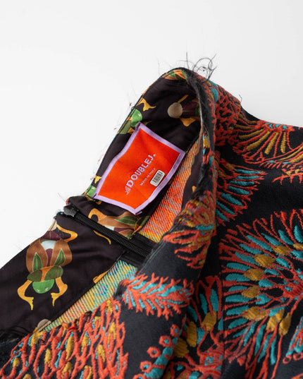 La DoubleJ Milano Black Floral Jersey Skirt - Wind & Song