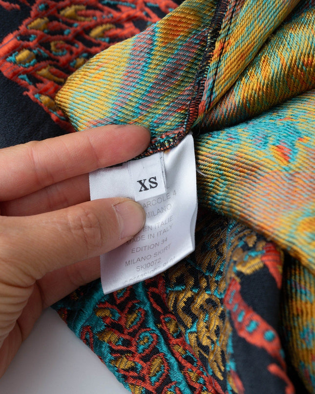 La DoubleJ Milano Black Floral Jersey Skirt - Wind & Song