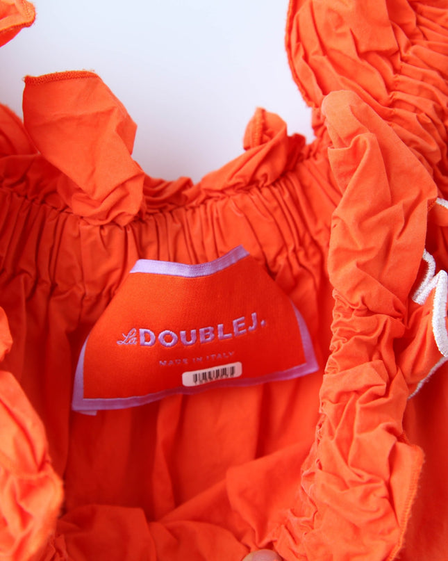 La DoubleJ Orange Breakfast Dress - Wind & Song