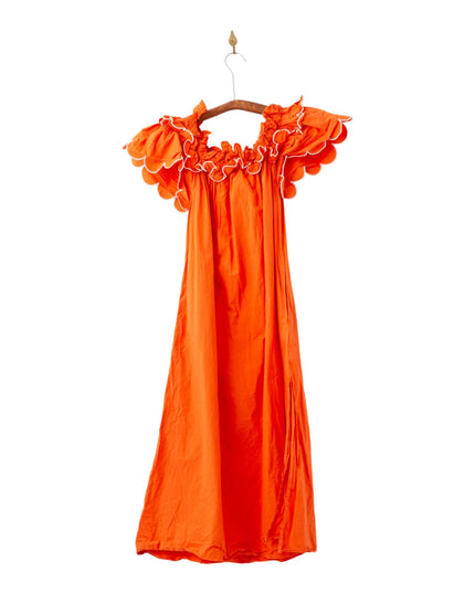 La DoubleJ Orange Breakfast Dress - Wind & Song