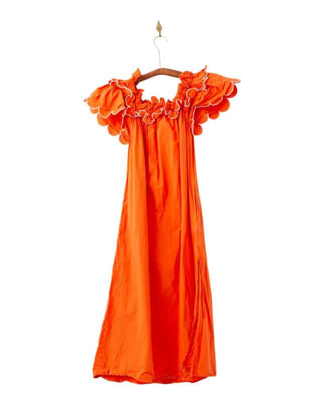 La DoubleJ Orange Breakfast Dress - Wind & Song