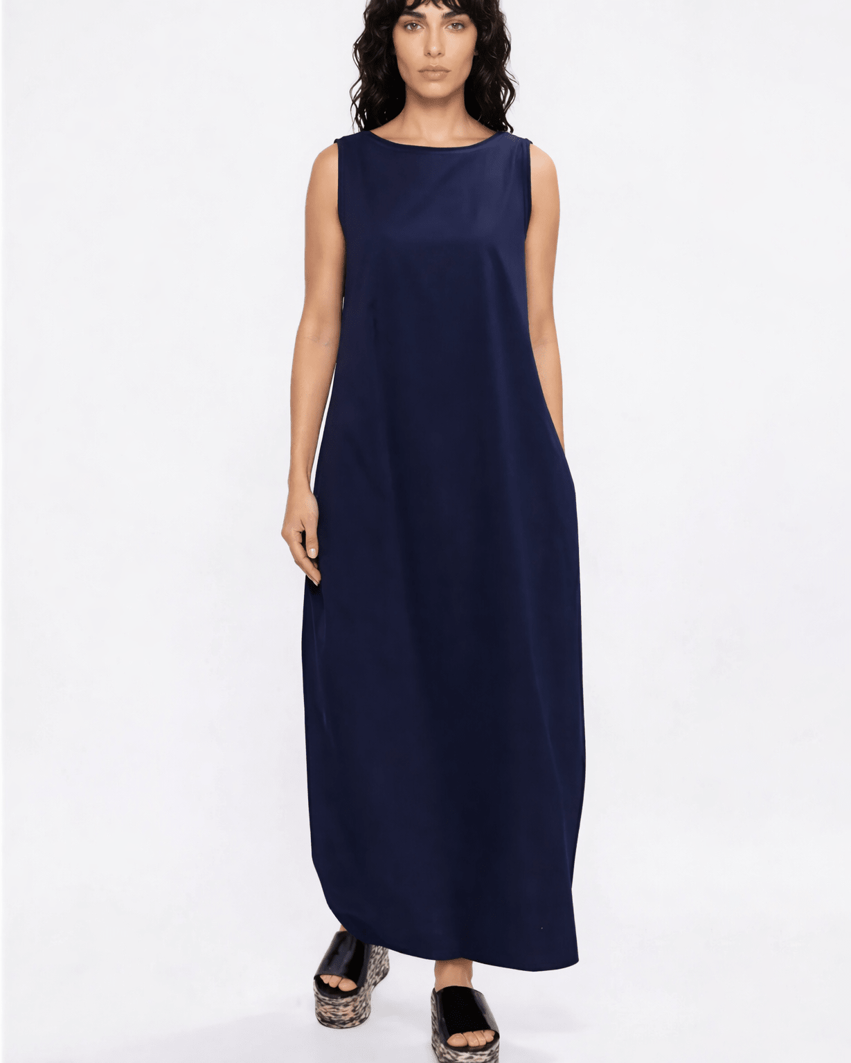 Labo.Art Abito Cotton Blue Cottom Dress - Pre - owned - Wind & Song