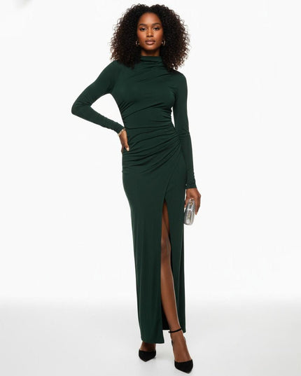 LAPOINTE Jersey Draped Gown - Wind & Song