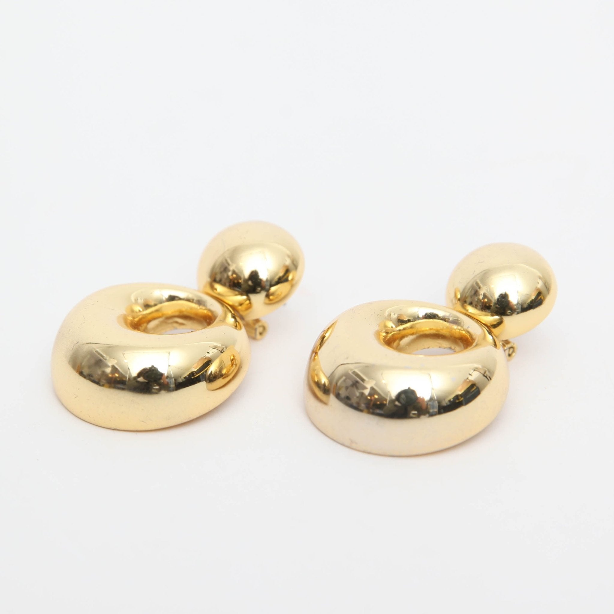 Lele Sadoughi Medallion Drop Earrings 14K Gold Plated Statement Earrings - Wind & Song