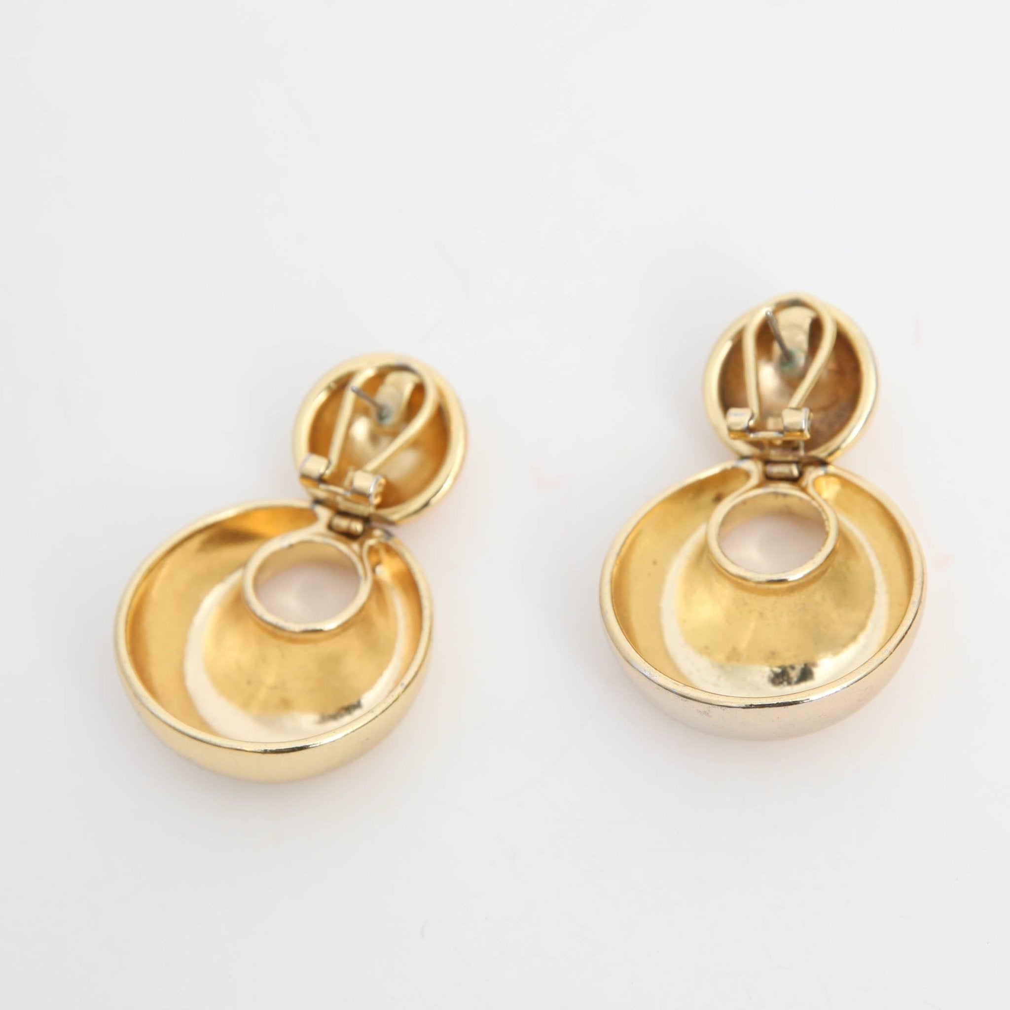 Lele Sadoughi Medallion Drop Earrings 14K Gold Plated Statement Earrings - Wind & Song