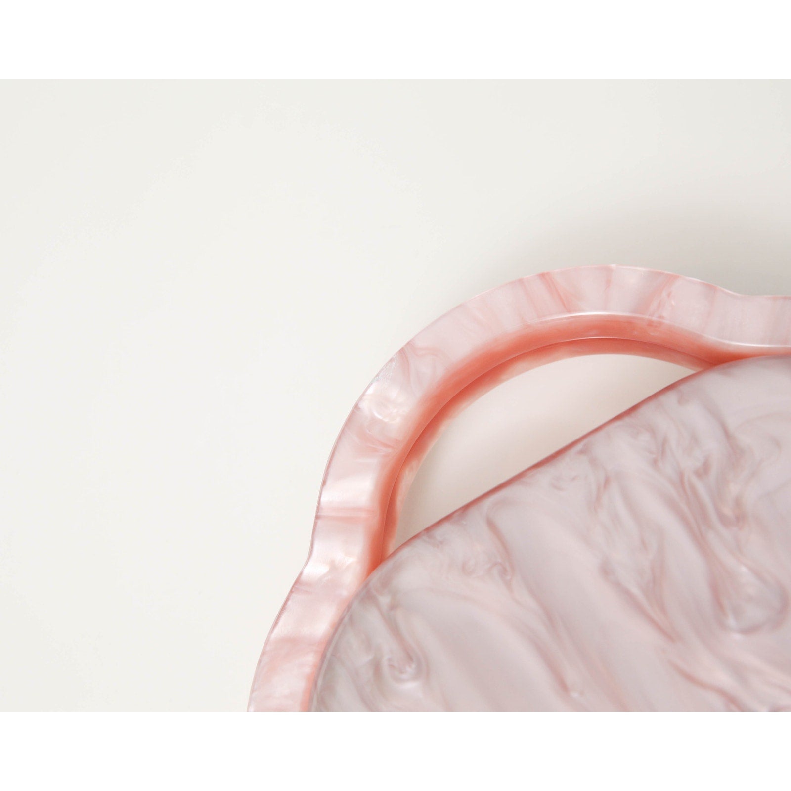 Lele Sadoughi Rose Marbled Acetate Pillbox Bag with Chain - Wind & Song