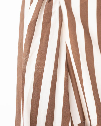 L.K. Bennett Emelia Chocolate & Birch Candy Stripe Shirt Dress - Wind & Song