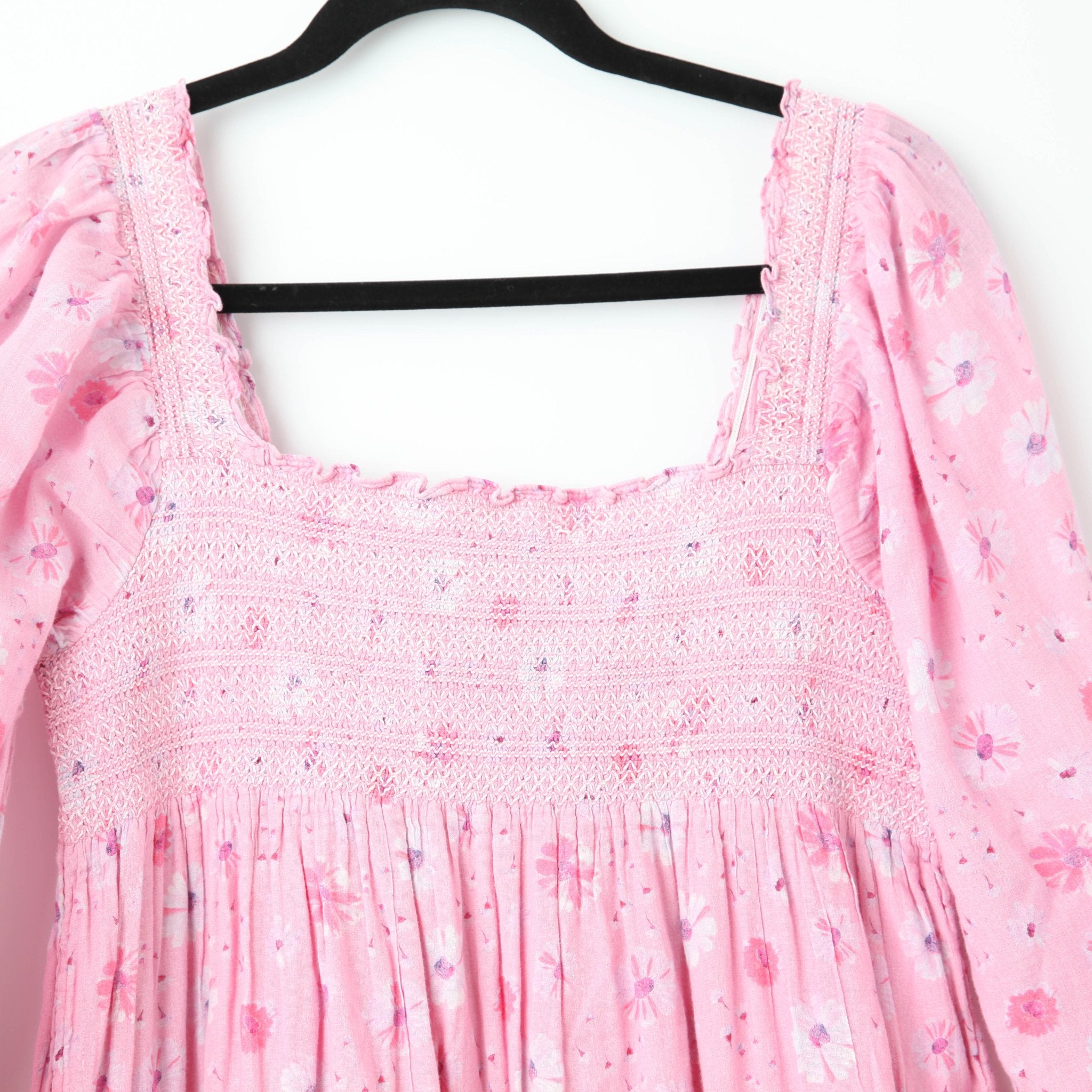 LoveShackFancy Miri Pink Cotton Dress - Wind & Song
