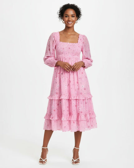 LoveShackFancy Miri Pink Cotton Dress - Wind & Song