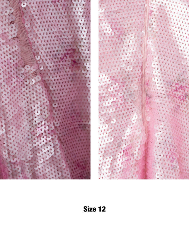 LoveShackFancy Pink Floral Stasia Sequin Midi Dress - Wind & Song