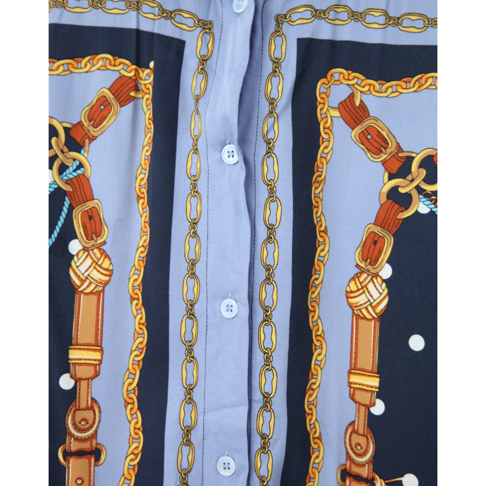 Maje Cechaine Printed Shirt – Long Sleeve Viscose Button - Down Top - Wind & Song