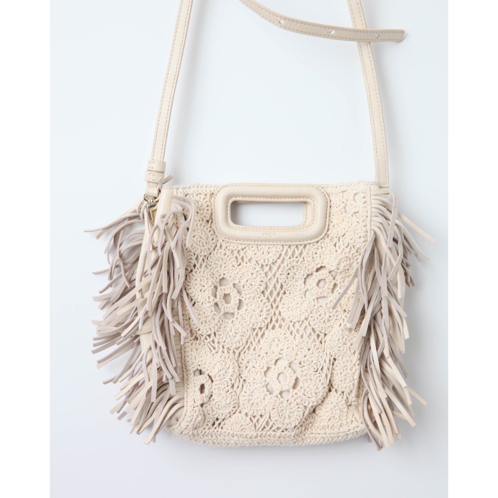 Maje Crochet Knit M Bag - Wind & Song