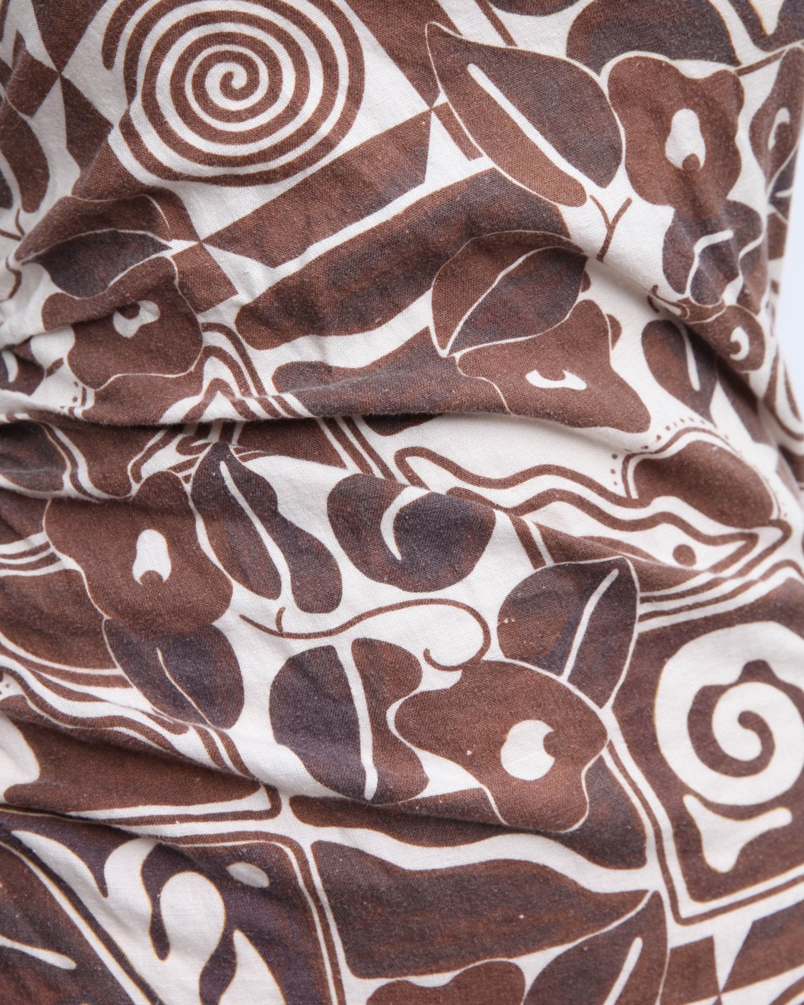 Mara Hoffman Enya Brown Geometric Dress Size 10 - Wind & Song